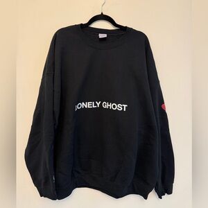 Lonely Ghost  Black Crewneck